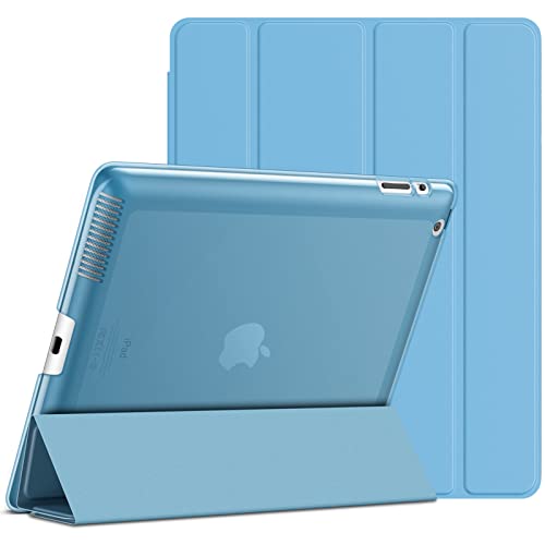 JETech Case Compatible with iPad 2 3 4 (Oldest Models), Smart Cover Auto Wake/Sleep (Blue)