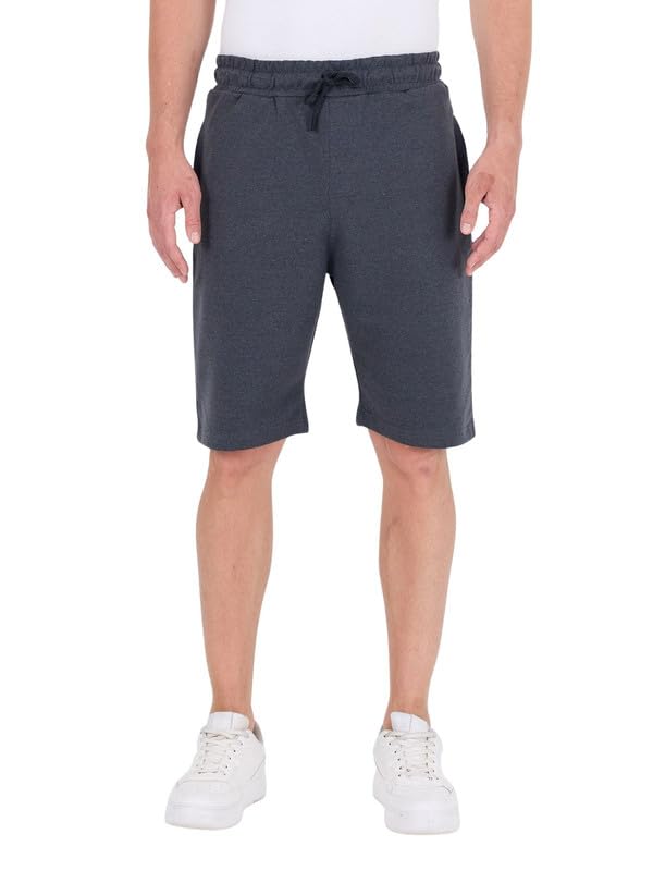COMEOR Shorts Herren mit Reißverschluss - Baumwolle Kurze Hosen, Sporthose Kurz Männer Bermuda Jogginghose, Laufshorts Sommer Trainingshose (Dunkelgrau, XL)
