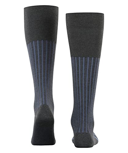 FALKE Men's Shadow Striped Cotton Knee High Socks, 1 Pair2