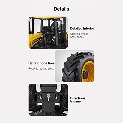 AMOC RC Traktor Auto Modell, 1/16 2.4G JCB FASTRAC 4220 RC Bauernhof Traktor Modell für Modellauto-Enthusiasten, 36 x 21… – Bild 6