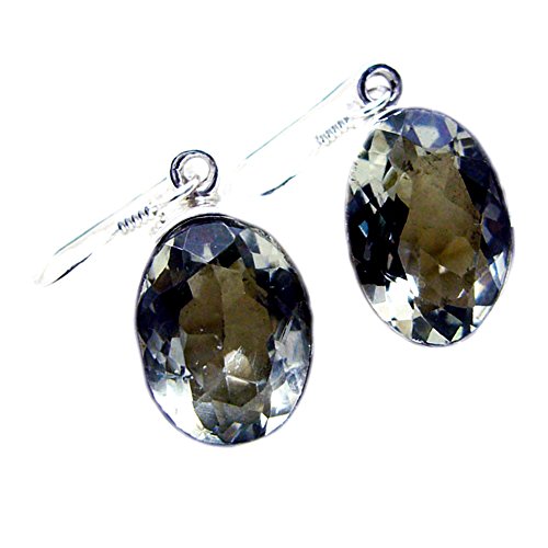 Boucles d'oreilles vert améthyste argent sterling cadeau d'anniversaire