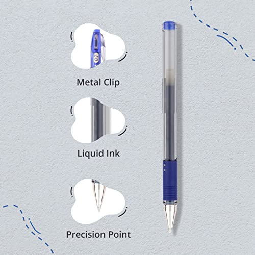 Image of Pilot G3 Roller Ink Gel Pen (Pack of 5, Ink - Blue)