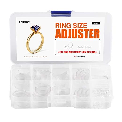 ELETIUO Ring Size Adjuster for Loose Rings - 60Pack, 2 Styles, Ring Guard, Ring Sizer, 10 Sizes Fit for Man and Woman Ring