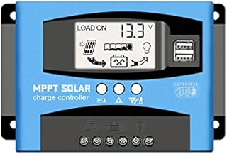 WERCHTAY 30A MPPT Solar Charge Controller 12V/24V Auto Focus Tracking Solar Panel Regulator with LCD Display Dual USB Port Charge Controller Multiple Load Control Modes