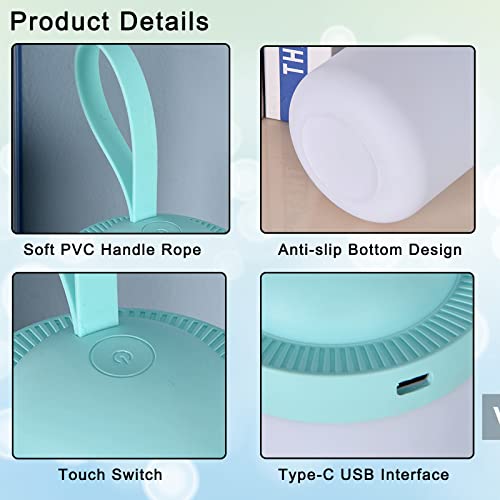 Kids Lantern Night Light,STARTOGO Portable Lamp Battery Powered,3000K Eye-Caring Warm Light,Stepless Dimmable,Rechargeable LED Tent Lantern,Perfect as Nursery Night Lights,Kids Camping Lantern.Blue