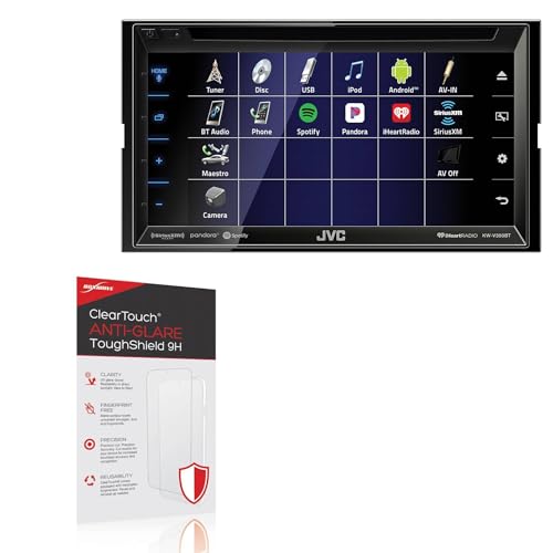 BoxWave Screen Protector Compatible with JVC KW-V350BT - ClearTouch Anti-Glare ToughShield 9H (2-Pack), Anti-Glare 9H Tough Flexible Film Screen Protector