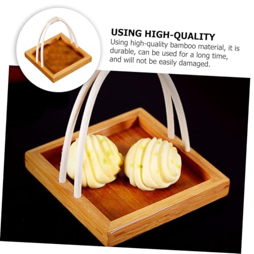 Bandeja Sushi estilo japonés con mango pequeña miniatura 3
