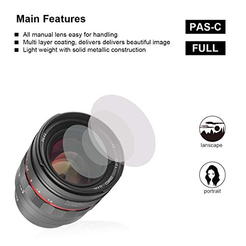 Image of Meike 50mm F1.2 Full Frame Manual Lens with Large Aperture, Ideal for Portrait Photography, Sony E-Mount A7III A9 NEX 3 3N 5 NEX 5T NEX 5R NEX 6 7 A5000 A5100 A6000 A6100 A6300 A6500