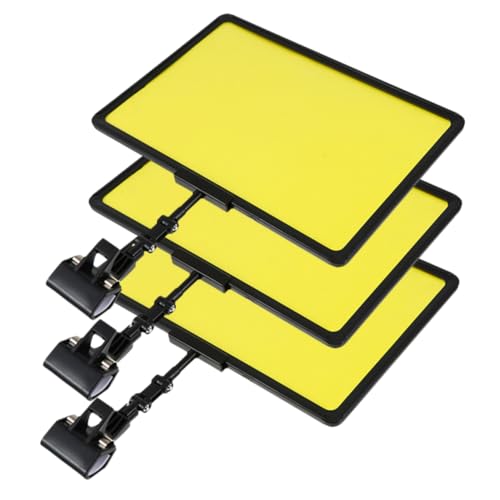GRIRIW 3 Pezzi Cartellini Per Etichette Con Clip Per Supermercati Professionali Riutilizzabili e Portatili