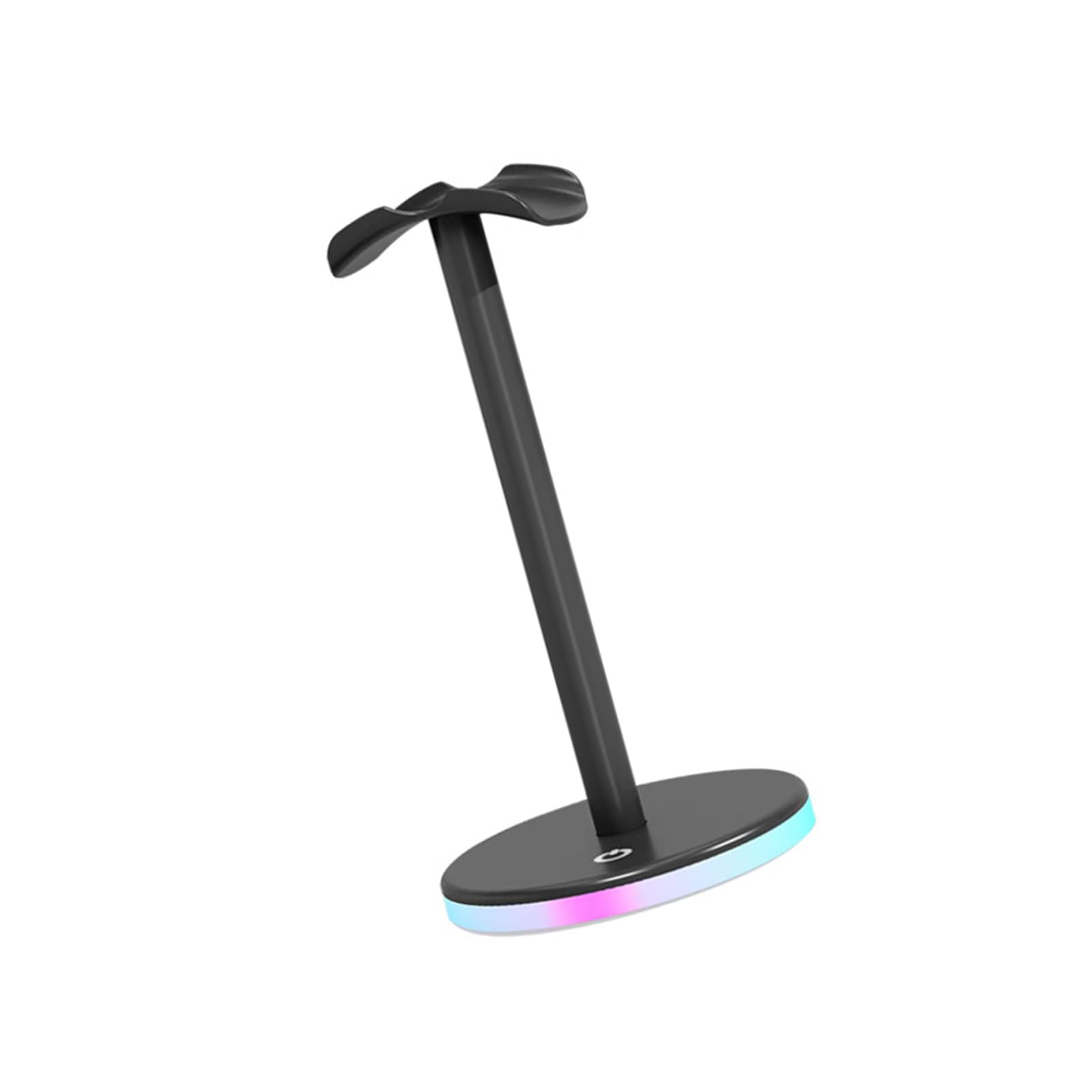 HDOYTXXM Aluminium Headphone Stand Holder Rack Space Saving Headphone Stand Rack Desktop LED Display Earphone Light Bracket Gaming Desk Accessories