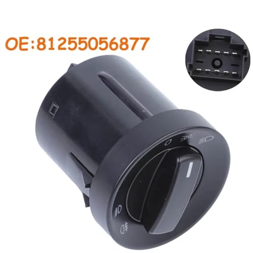Interruptor de faros coche perilla control luz antiniebla compatible con MAN TGA 81255056932 3