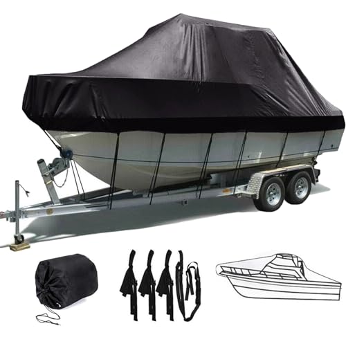 Housse de bateau remorquable protection extérieure bâche hors-bord 17-19 pieds