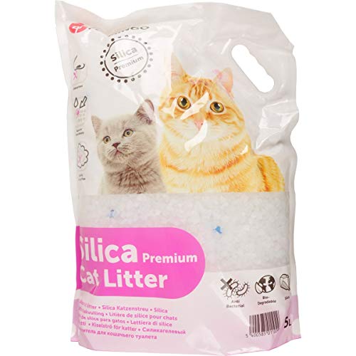 FLAMINGO Litiere Chat Silica Premium 5L
