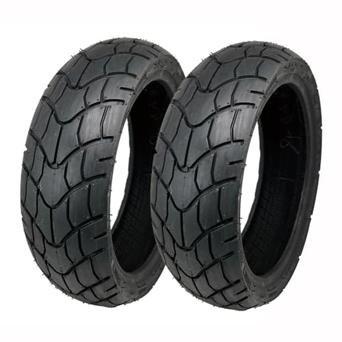 MMG Set of 2 Tires 130/60-13 Tubeless Front or Rear Motorcycle Scooter Moped