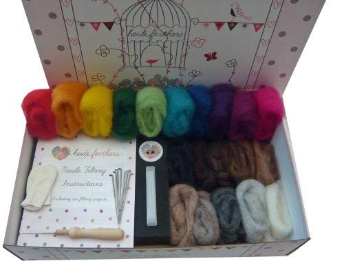 heidifeathersBoxed Needle Felting Kit - Carded Wool Sliver.