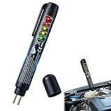 Fortschrittlicher Bremsflüssigkeitstester aus Nylon, Stift, Feuchtigkeitsdetektor für Auto, präzise digitale LED-Anzeige, kompatibel mit DOT3, DOT4, DOT5, für Werkstatt und den Heimgebrauch, robust