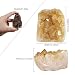 TUMBEELLUWA Natural Citrine Crystal Cluster Geode Raw Crystals and Healing Stones Mineral Specimen Rock Collection Display Decor for Home, 201-300 g