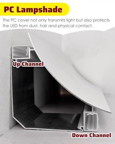 Profilé LED encastré pour salon et commerce avec ruban flexible de 10m