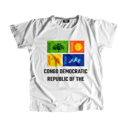 T-shirt République du Congo blanc portez vos racines avec fierté au quotidien