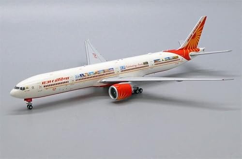 Jc Wings Air India For Boeing 777-300Er Celebrating India Vt-Aln With Antenna Limited Edition 1/400 Diecast Aircraft Pre-Built Model #TOP2