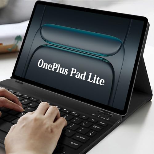Image of HOM Tri-Fold Wireless Bluetooth Keyboard with Detachable Tablet Case Cover for OnePlus Pad Lite 11 inch