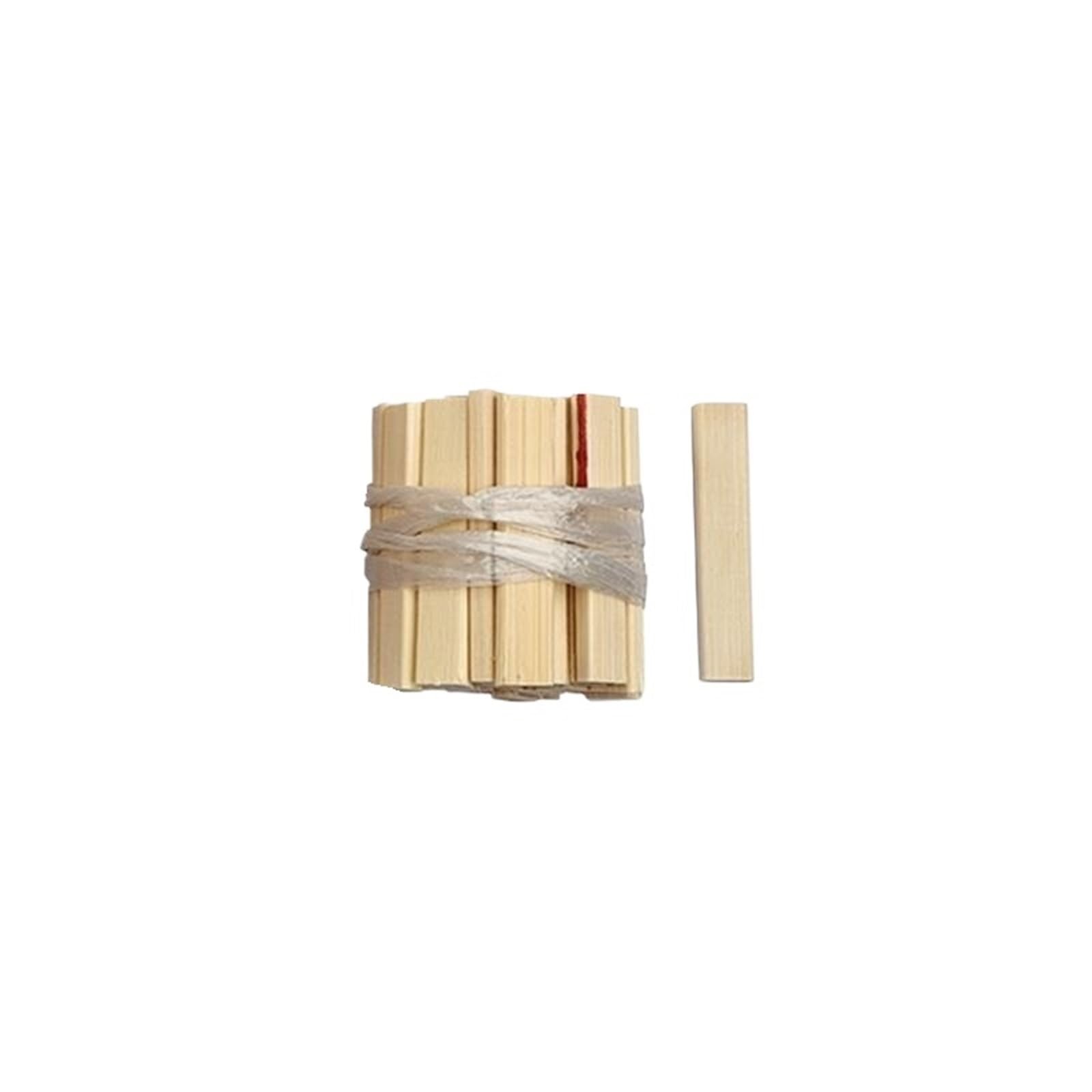 DFrywdgSEY handmade dowel, 60Pcs Flat Slice 5-50CM for Crafts and Model Making Furniture Materials DIY Dowel Building Woodworking Tool(50X10X4mm)