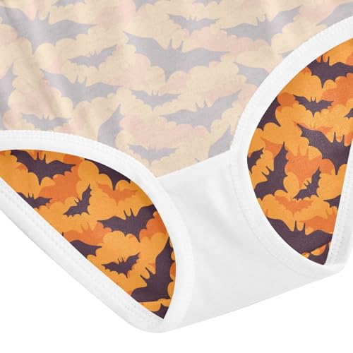 Little Girl Underwear Toddler Panties Kids Undies Halloween Bat Soft Cotton Briefs 2T-8Y 5