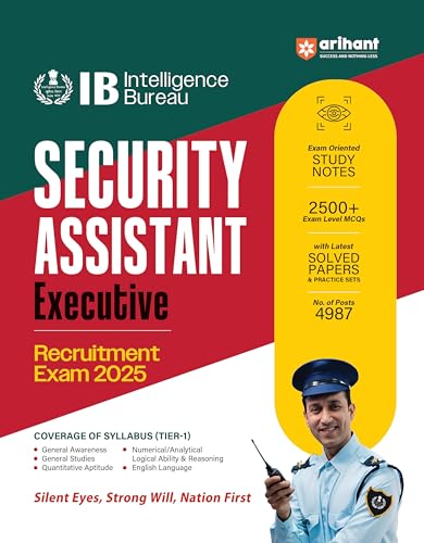Image of Arihant IB Security Assistant /Executive Recruitment Exam 2025 | Complete Guide with 2500+ MCQs, Solved Papers & Practice Sets | General Awareness, Quantitative Aptitude, Reasoning, English Language | English Medium