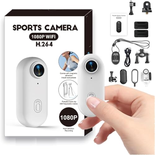 Winnes Mini Action Cam WiFi Sport Zoll Kamera HD 1080P Weitwinkel 120° IP68 Wasserdicht 30 Meter Video Vlog Plog Aufnahme Maschine mit 64GB TF Karte(weiß) Winnes Mini Action Cam WiFi Sport Zoll Kamera HD 1080P Weitwinkel 120° IP68 Wasserdicht 30 Meter Video Vlog Plog Aufnahme Maschine mit 64GB TF Karte(weiß)