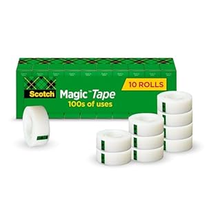 Scotchmagictapeinvisiblerepairchristmascardsanduseasholidaygiftwrapsuppliesforchristmas10taperolls  Urban Country Home Decor Scotch magic tape invisible repair christmas cards and use as holiday gift wrap supplies for christmas 10 tape rolls  urban country home decor