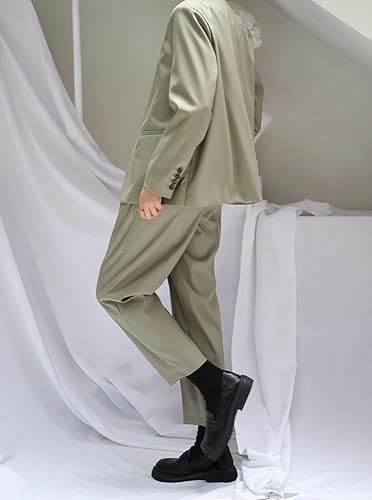 Women's 3 Pieces Set Suit Collarless Jacket V-Neck Vest Pants Business Work Office Lady3