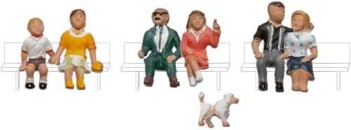 Woodland Scenics Sentado y caminando bancos no incluidos escala HO