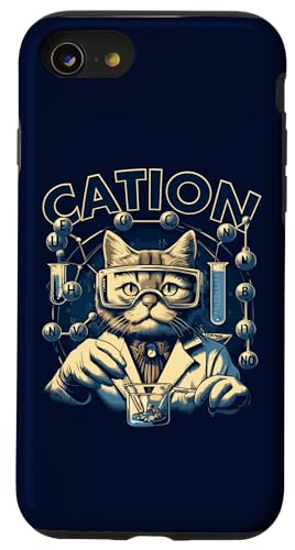 Custodia per iPhone SE (2020) / 7 / 8 Cation Funny Chemistry Humor Science Teacher Student Cat Pun