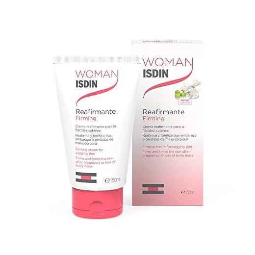 WOMAN Isdin Reafirmante, Crema con aceite de rosa mosqueta para la flacidez tras el embarazo, reafirma, remodela y tonifica la piel