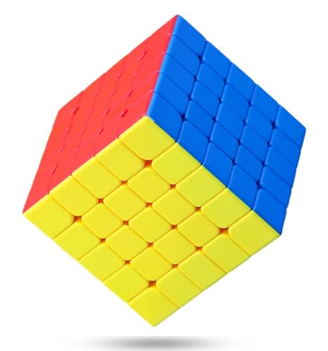 Image of CFMOUR 5x5 Speed Cube - Stickerless Magic Cubes Bundle | Moyu Meilong 5, Fast Turning, Smooth, Vivid Colour, Kids Puzzle Game, Brain Toy for Teens and Adults