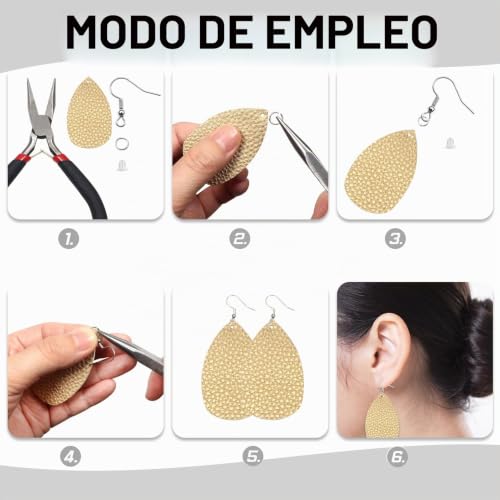 Miniatura 4 de Toaob 100 Piezas Ganchos Para Pendientes 304 Acero Inoxidable 18 Mm Plateado Gancho Para Pendientes Tipo Anzuelo Con Bola De Resorte Para Pendientes Utilizado Para Hacer Aretes Joyería