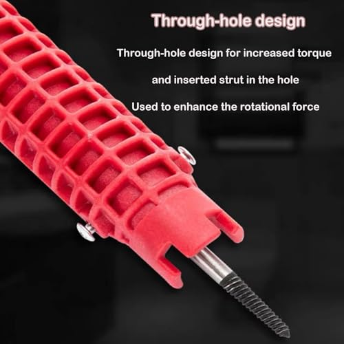 Multifunctional Faucet Wrench, Under Sink Wrench Faucet Tool, 8 In 1 Sink Bathroom Wrench Pipe Wrench Plumbing Tools Tub Drain Removal Tool Basin Wrench for Toilets Repair Removal Plumber Tools(1pcs) - Thumbnail 6