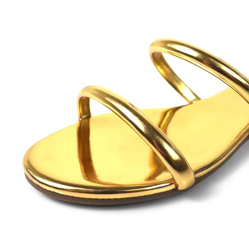 Liliana Women's Tizzy-2 Dual Strap Thick Strap Coil Wrap Around Leg Flat Sandals4