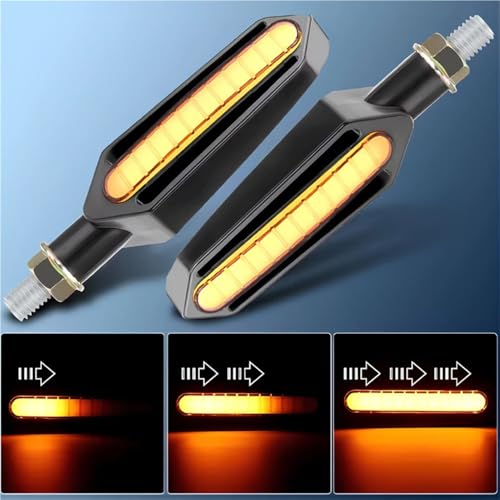 Luces de giro para motocicleta 12V intermitentes delanteras y traseras ambar blanco rojo para cross 6