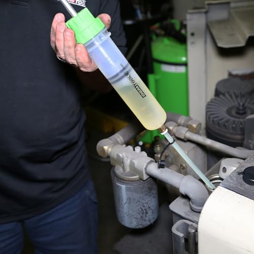 OEMTOOLS 500cc Fluid Extractor and Filler Pump – High-Capacity Precision Vacuum Pump for Brake Fluid, Transmission, Power Steering, and Coolant – Dual-Scale Cylinder, Extension Tubes, service Design by OEMTOOLS - Image 6