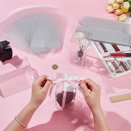 Boîtes cadeaux pour biscuits et chocolat en plastique transparent rigide - 3