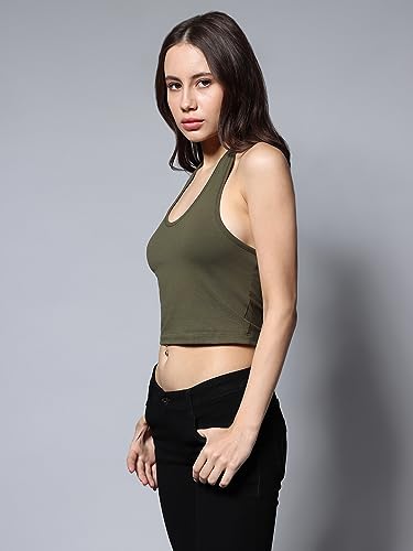 Image of HIGH STAR Women's Solid Regular Fit Tops
