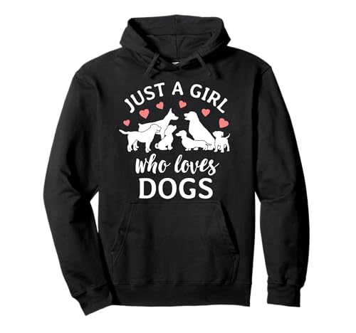 The Cute Dogs Co. Y1RV9HRXN58 Just A Girl Who Loves Dogs Cute Dog Mom Pullover Hoodie cover