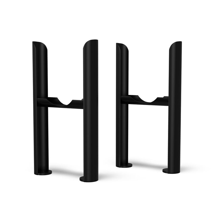 UK RADIATORS- Alpha Column Radiator Feet - 3 Column Black - Sturdy Support for Radiators - Enhance Stability and Style - Easy Installation