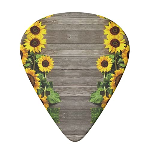 Sunflowers Lot de 6 médiators en bois pour guitare acoustique, guitare électrique, basse, ukulélé – fins, moyens et… - Les Beatles, Paul McCartney, John Lennon, RIngo Starr, George Harrison Sunflowers Lot de 6 médiators en bois pour guitare acoustique, guitare électrique, basse, ukulélé – fins, moyens et… – Image 4