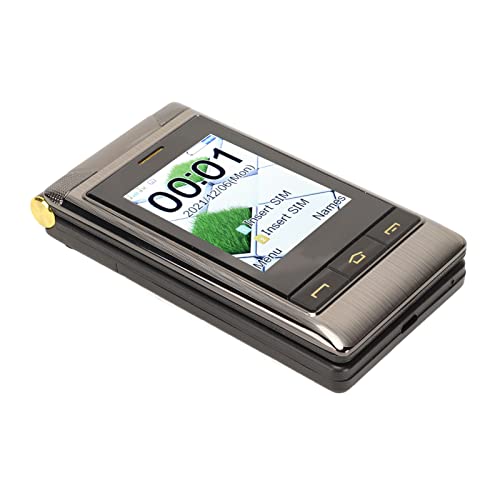 Flip 2G Seniors, Pulgadas de Doble Cara Interruptor de Encendido Cfmoto Grande Teléfono 3.0 Tecla de Teléfonos Celulares 800 500 Pantalla Larga Espera Dual SIM 5900mAh 1.3 MP