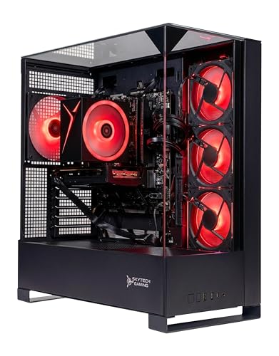 Image of Skytech Gaming Shadow 5 Gaming PC, AMD Ryzen 7 8700F 4.1GHz, NVIDIA RTX 5060 Ti 8GB VRAM, 1TB NVMe SSD, 16GB DDR5 RAM 6000, 750W Gold PSU, WI-FI 5, Windows 11, Desktop