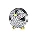Mujeres 925 Plata Esterlina Con Cuentas Pingüino Lucky Penguin Cubic Zircon Charm Colgante Pandora Pulseras Collar Beads Diy Jewelry Making Accessories