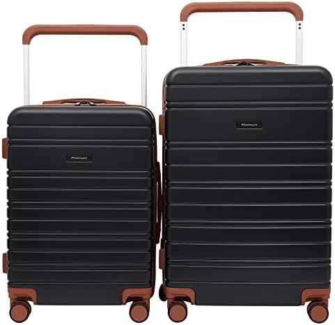 Travelers Club 20″ Navigate Luggage, Black, 2PC