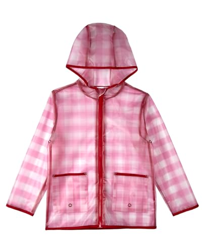 MeMoi Kids Checkmate Checkered Raincoat with Self-Storage Pouch2
